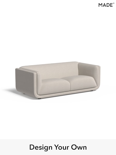 Textured Woven/Silver Grey Jadis By Made (W46489) | £1,375