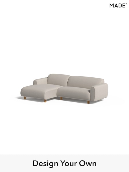 Textured Woven/Silver Grey Diego By Made (W46490) | £1,599