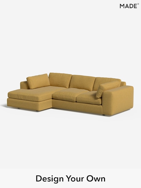 Textured Woven/Warm Ochre Alec By Made (W46506) | £2,150
