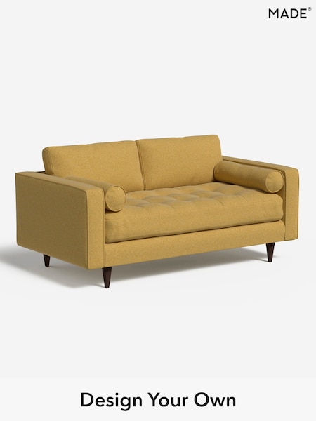 Textured Woven/Warm Ochre Scott By Made (W46512) | £1,075