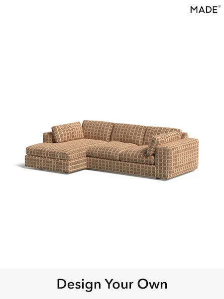 Cale Check/Dark Sand Natural Alec By Made (W46513) | £2,150