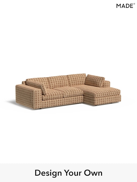 Cale Check/Dark Sand Natural Alec By Made (W46513) | £2,150