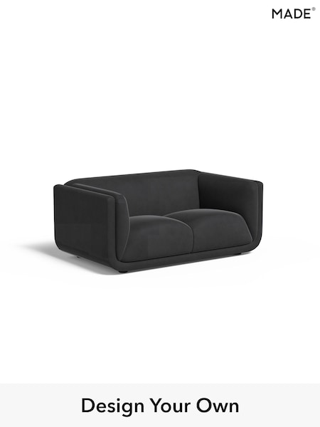 Matt Velvet Easy Clean/Charcoal Grey Jadis By Made (W46526) | £1,199