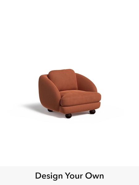 Matt Velvet Easy Clean/Burnt Orange Madris By Made (W46537) | £899