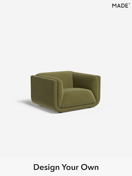 Matt Velvet Easy Clean/Fern Green Jadis By Made (W46539) | £950