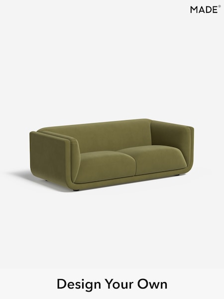 Matt Velvet Easy Clean/Fern Green Jadis By Made (W46539) | £1,299