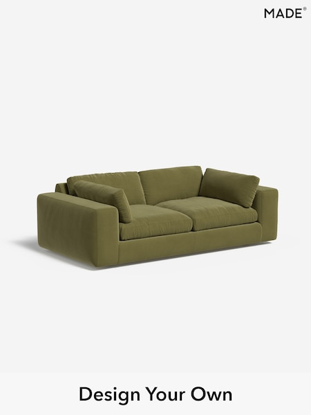Matt Velvet Easy Clean/Fern Green Alec By Made (W46540) | £1,325