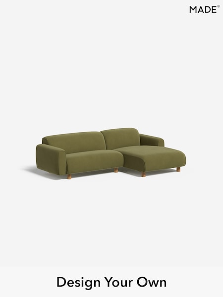 Matt Velvet Easy Clean/Fern Green Diego By Made (W46542) | £1,499