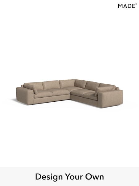 Soft Chenille Easy Clean/Taupe Natural Alec By Made (W46565) | £2,975