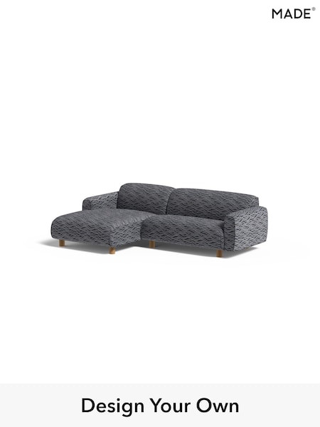 Textured Wave Boucle/Dark Ink Blue Diego By Made (W46594) | £1,699