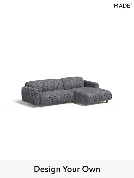 Textured Wave Boucle/Dark Ink Blue Diego By Made (W46594) | £1,699