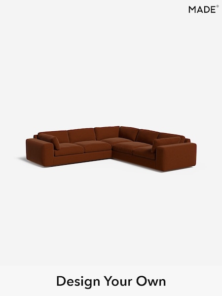 Soft Touch Boucle/Rust Orange Alec By Made (W46606) | £2,825