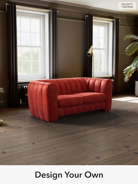 Luxe Kneedlecord Velvet/Burnt Sienna Orange The Bowie By Rockett St George (W46665) | £1,299