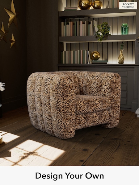 Leopard Love Velvet/Natural The Bowie By Rockett St George (W46666) | £875