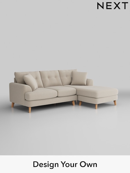 Tweedy Blend Easy Clean/Oyster Parker Buttoned Back (W46728) | £1,725