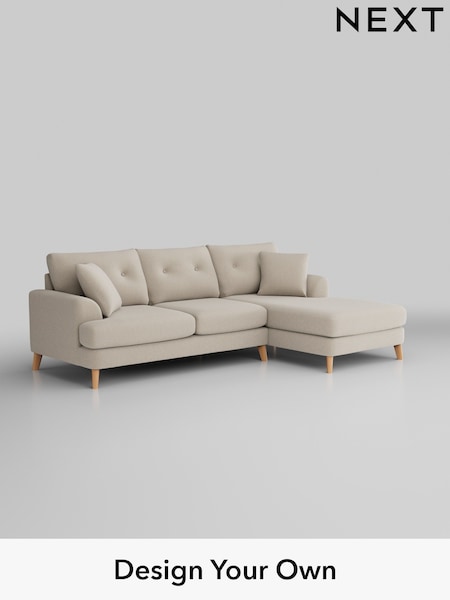 Tweedy Blend Easy Clean/Oyster Parker Buttoned Back (W46728) | £2,099