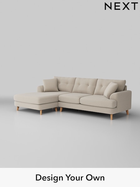 Tweedy Blend Easy Clean/Oyster Parker Buttoned Back (W46728) | £2,199