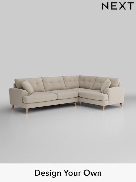 Tweedy Blend Easy Clean/Oyster Parker Buttoned Back (W46728) | £2,325