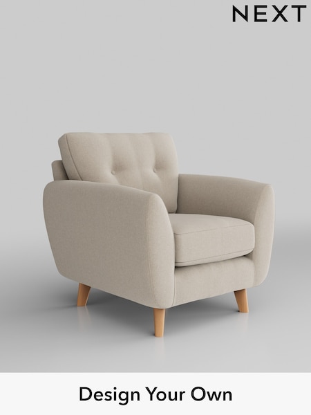 Tweedy Blend Easy Clean/Oyster Wilson Buttoned Back (W46732) | £499