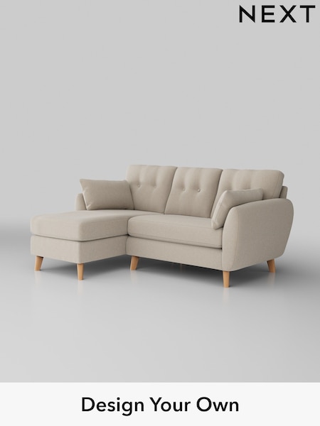 Tweedy Blend Easy Clean/Oyster Wilson Buttoned Back (W46732) | £1,450