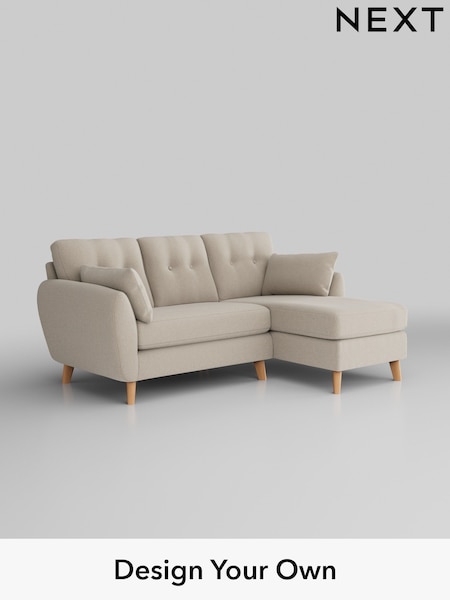 Tweedy Blend Easy Clean/Oyster Wilson Buttoned Back (W46732) | £1,450