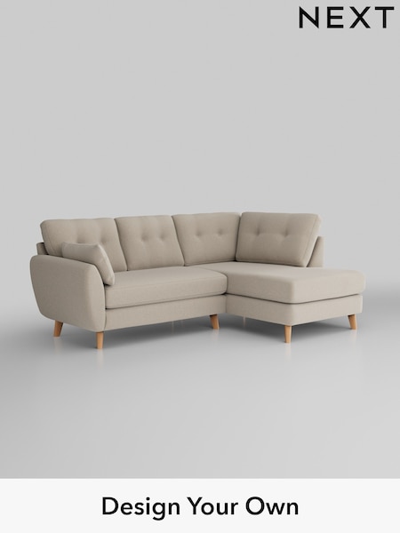 Tweedy Blend Easy Clean/Oyster Wilson Buttoned Back (W46732) | £1,550
