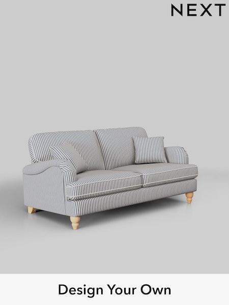 Chenille Stripe/Slate Blue Lilly Ii (W46751) | £950