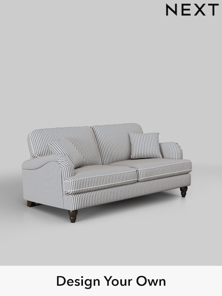 Chenille Stripe/Slate Blue Lilly Ii (W46751) | £950