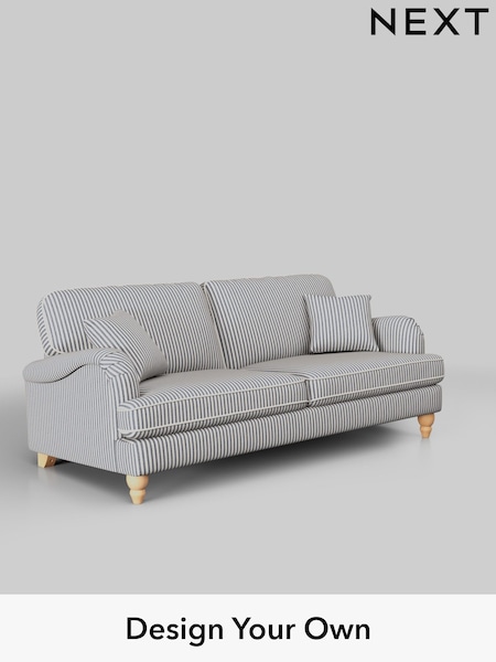 Chenille Stripe/Slate Blue Lilly Ii (W46751) | £1,050