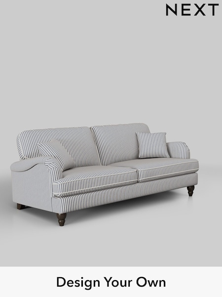 Chenille Stripe/Slate Blue Lilly Ii (W46751) | £1,050