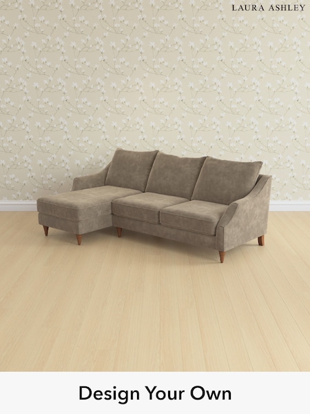 Alwyn Velvet/Truffle Natural Beverley By Laura Ashley (W46782) | £2,175