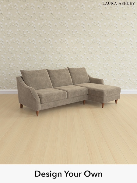Alwyn Velvet/Truffle Natural Beverley By Laura Ashley (W46782) | £2,175