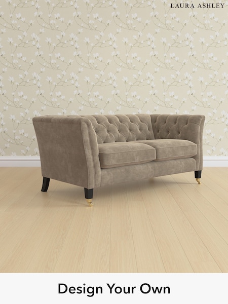 Alwyn Velvet/Truffle Natural Chatsworth Button Back By Laura Ashley (W46783) | £1,325
