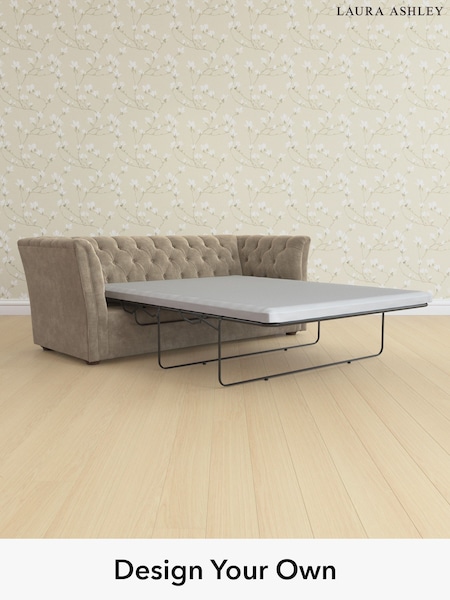 Alwyn Velvet/Truffle Natural Chatsworth Button Back By Laura Ashley (W46783) | £2,075
