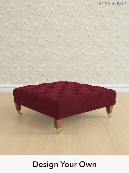 Alwyn Velvet/Burgundy Red Chatsworth Button Back By Laura Ashley (W46786) | £600
