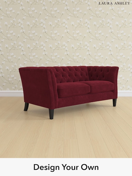 Alwyn Velvet/Burgundy Red Chatsworth Button Back By Laura Ashley (W46786) | £1,325