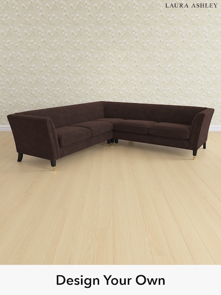 Alwyn Velvet/Chocolate Brown Chatsworth By Laura Ashley (W46789) | £2,725
