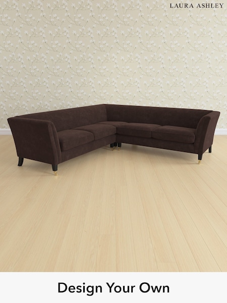 Alwyn Velvet/Chocolate Brown Chatsworth By Laura Ashley (W46789) | £2,725