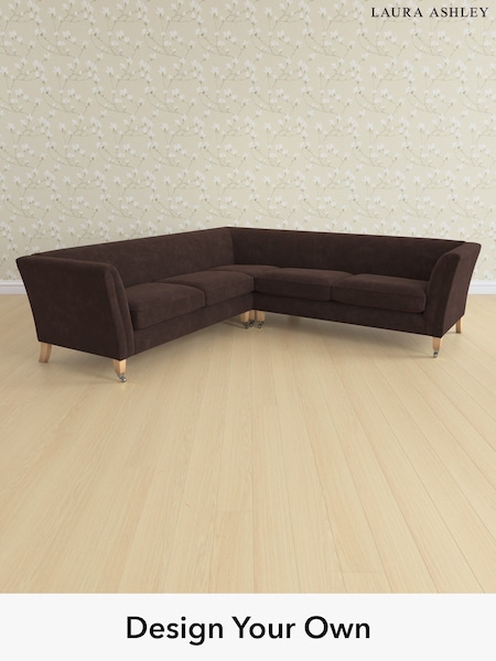 Alwyn Velvet/Chocolate Brown Chatsworth By Laura Ashley (W46789) | £2,725