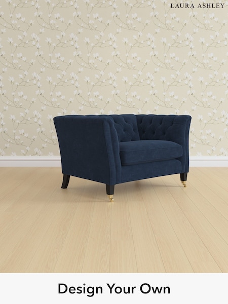 Alwyn Velvet/Midnight Navy Chatsworth Button Back By Laura Ashley (W46793) | £1,100