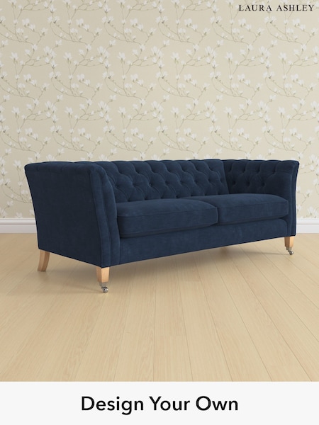 Alwyn Velvet/Midnight Navy Chatsworth Button Back By Laura Ashley (W46793) | £1,525