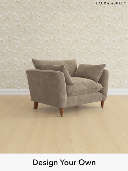 Alwyn Velvet/Truffle Natural Casterton By Laura Ashley (W46794) | £1,000