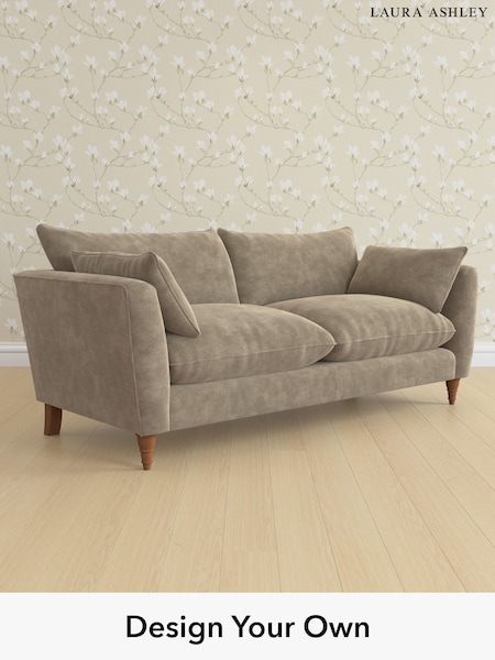 Alwyn Velvet/Truffle Natural Casterton By Laura Ashley (W46794) | £1,425