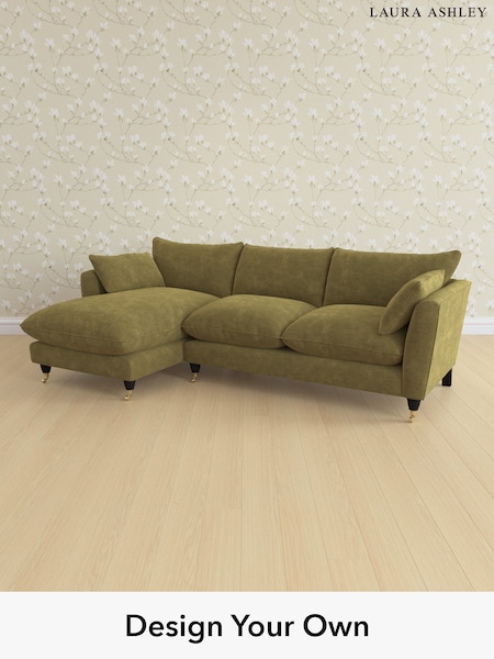Alwyn Velvet/Olive Green Casterton By Laura Ashley (W46796) | £2,175