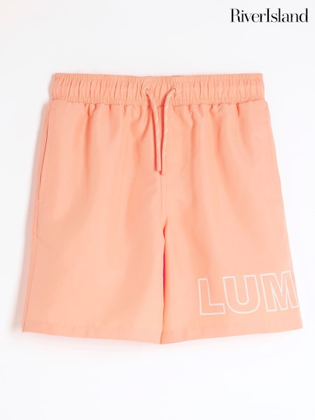 River Island Orange Boys Luminis Swim Shorts (W46821) | £14