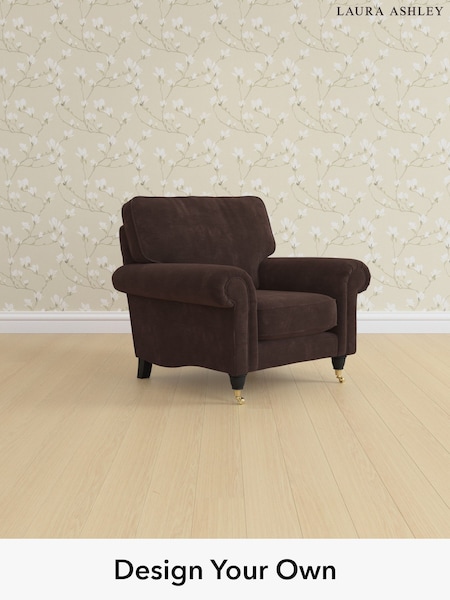 Alwyn Velvet/Chocolate Brown Kingston By Laura Ashley (W46829) | £875