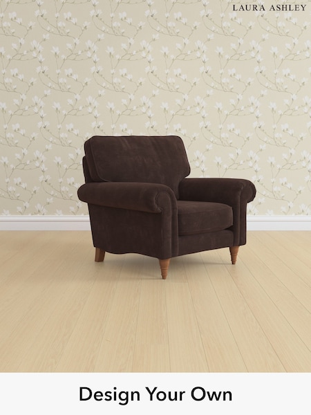 Alwyn Velvet/Chocolate Brown Kingston By Laura Ashley (W46829) | £875