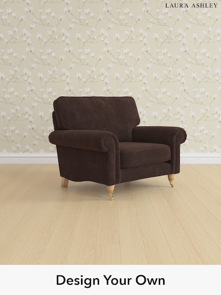 Alwyn Velvet/Chocolate Brown Kingston By Laura Ashley (W46829) | £975