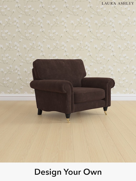 Alwyn Velvet/Chocolate Brown Kingston By Laura Ashley (W46829) | £975