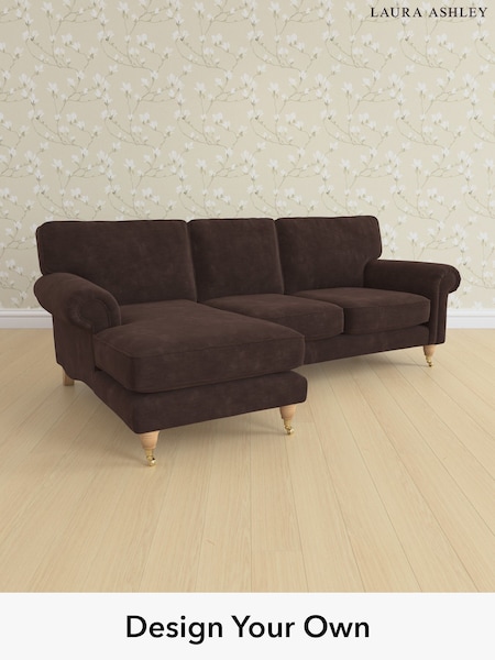 Alwyn Velvet/Chocolate Brown Kingston By Laura Ashley (W46829) | £2,125